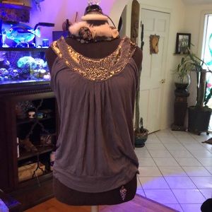 Embellished top XL